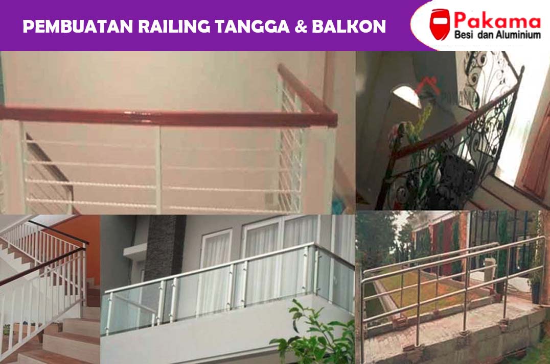 jasa pembuatan dan pemasangan railing tangga dan balkon